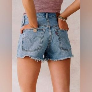 Levi's Original Classic 501 Buttonfly High Rise Denim Short